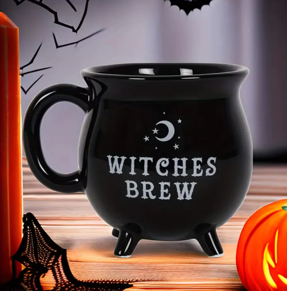 Witches Brew Spooky Enchanting Ceramic Witch Coffee Mug for Halloween Main image