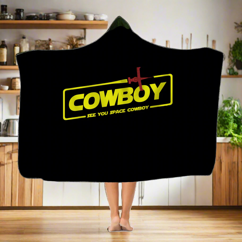 See You Space Cowboy Classic Adult Hooded Blanket | See You Space Cowboy Hooded Blanket | Science Fiction Anime Hooded Blanket Main image