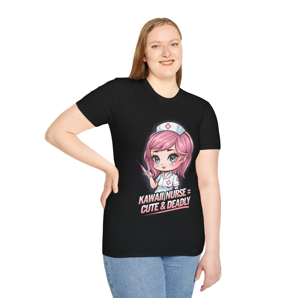 Kawaii Nurse Cute and Deadly T-Shirt