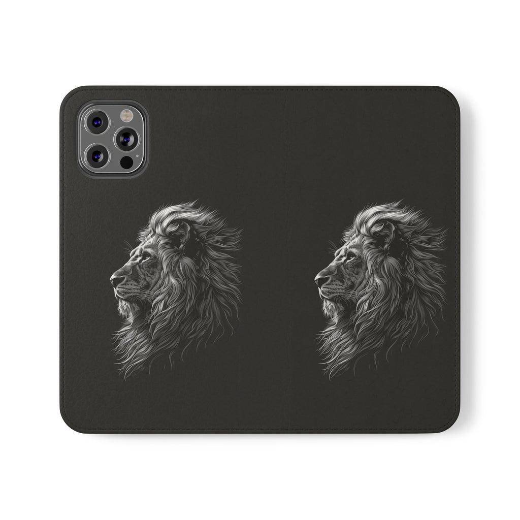 Lion Phone Case | Lion Wallet Phone Case Gifts | IPhone & Samsung Galaxy Lion Flip Cases