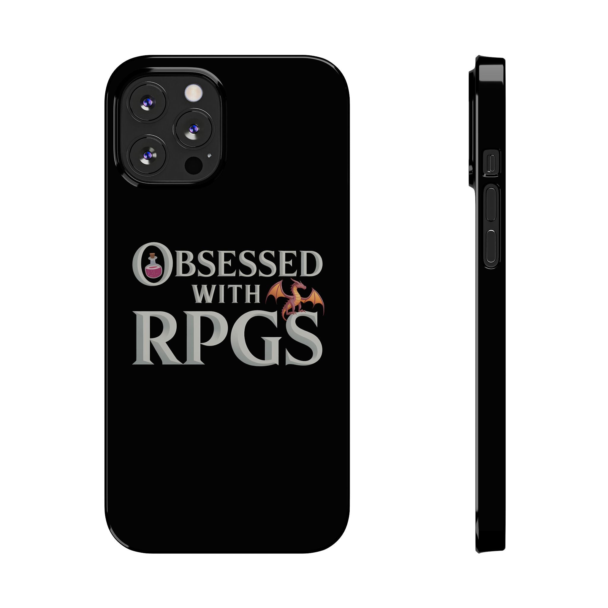 Premium Obsessed With RPGs iPhone Case | Fantasy Role Playing Game Slim Phone Cases