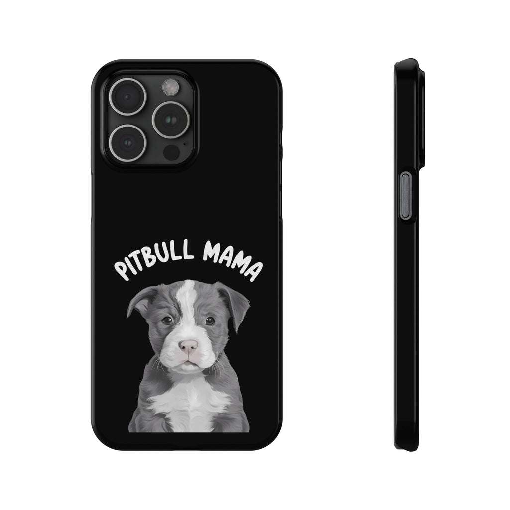 Premium Pitbull Mama iPhone Case | Pitbull Gifts Slim Phone Cases