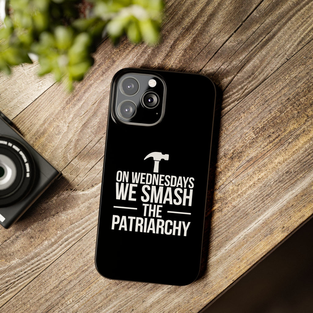 Premium On Wednesdays We Smash The Patriarchy iPhone Case | Feminist Gifts Slim Phone Cases