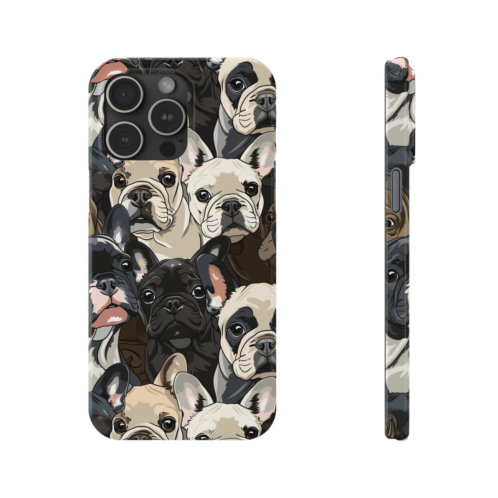Premium French Bulldogs iPhone Case | Cute Frenchie Gifts Slim Phone Cases