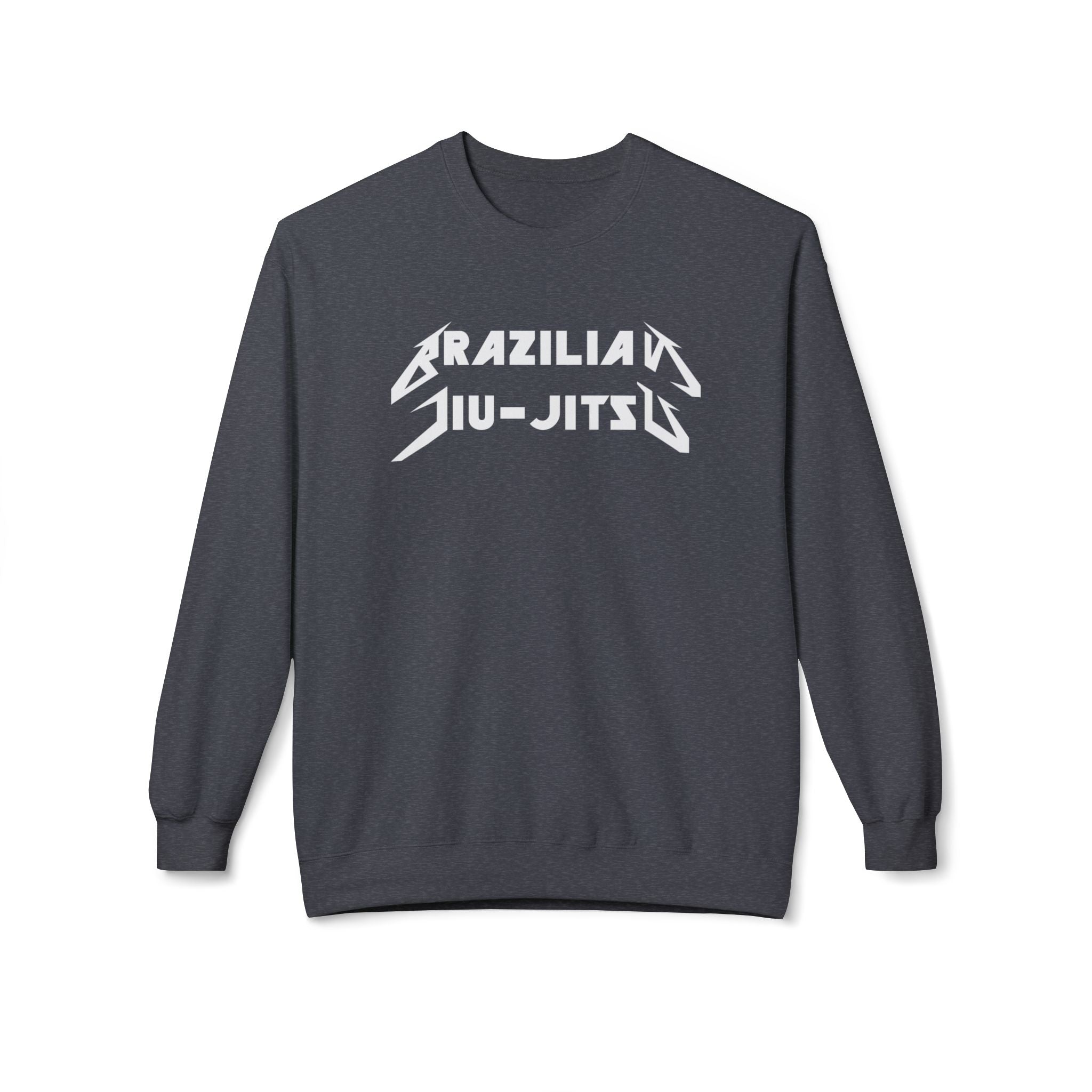 Brazilian Jiu Jitsu Metal BJJ Unisex Midweight Softstyle Fleece Crewneck Sweatshirt