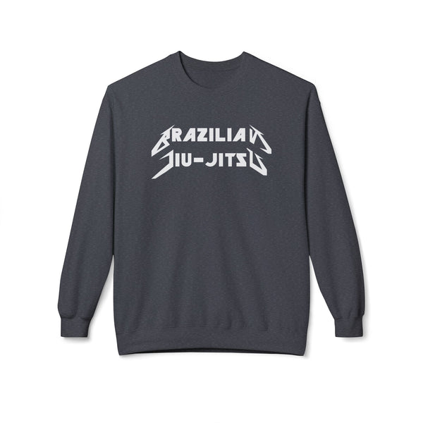 Brazilian Jiu Jitsu Metal BJJ Unisex Midweight Softstyle Fleece Crewneck Sweatshirt