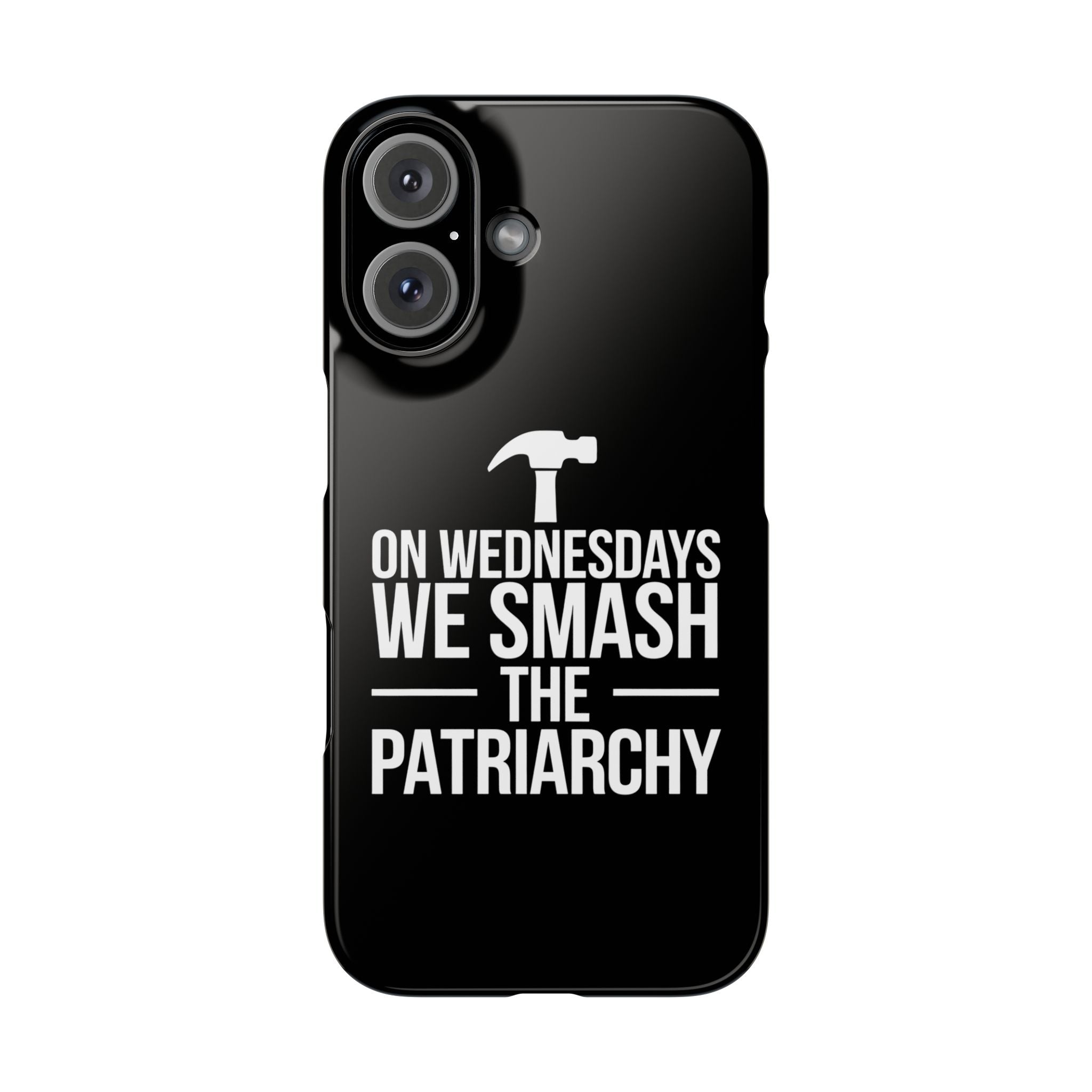 Premium On Wednesdays We Smash The Patriarchy iPhone Case | Feminist Gifts Slim Phone Cases Main image
