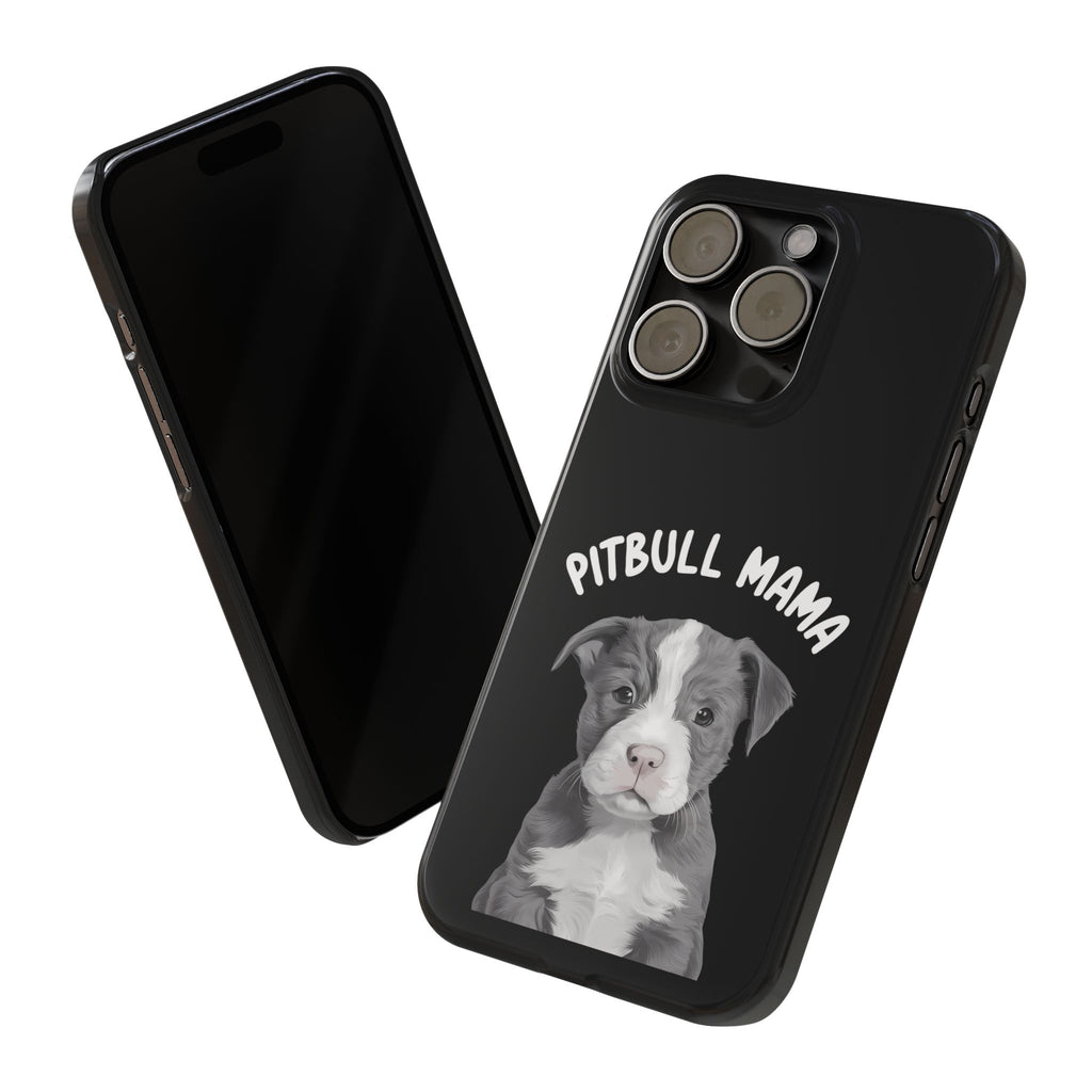 Premium Pitbull Mama iPhone Case | Pitbull Gifts Slim Phone Cases