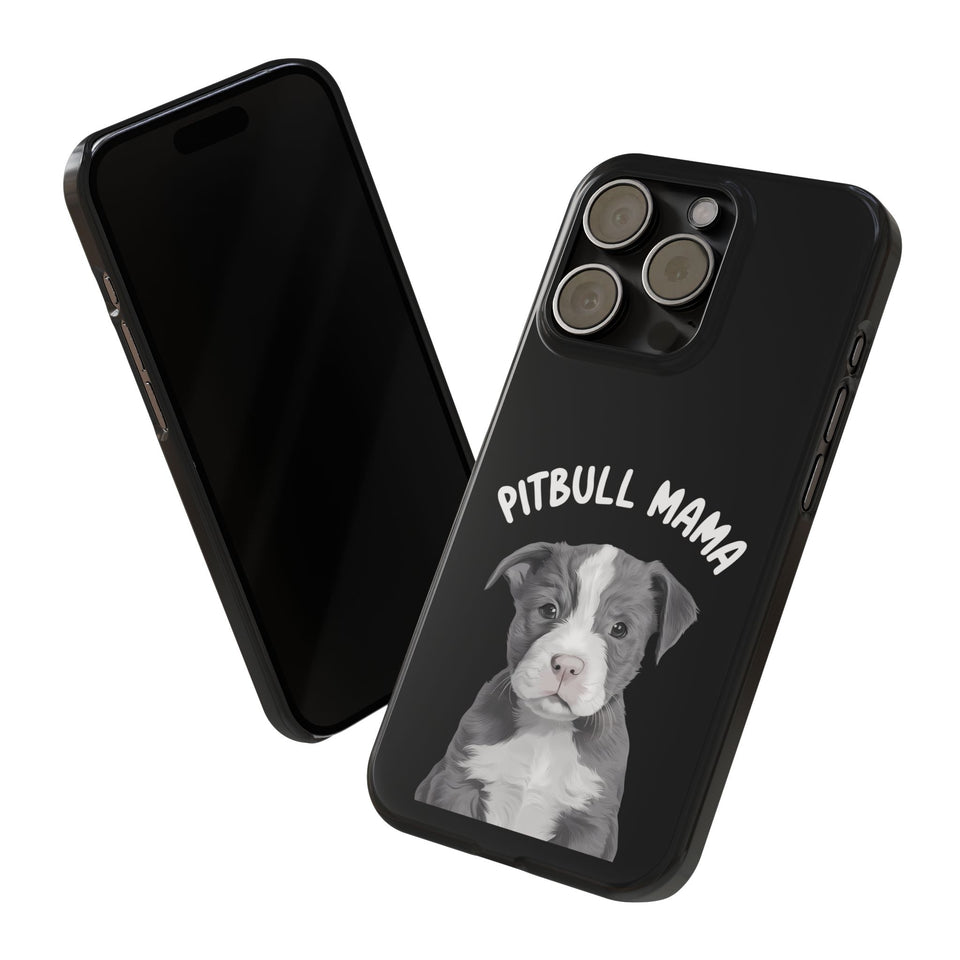Premium Pitbull Mama iPhone Case | Pitbull Gifts Slim Phone Cases