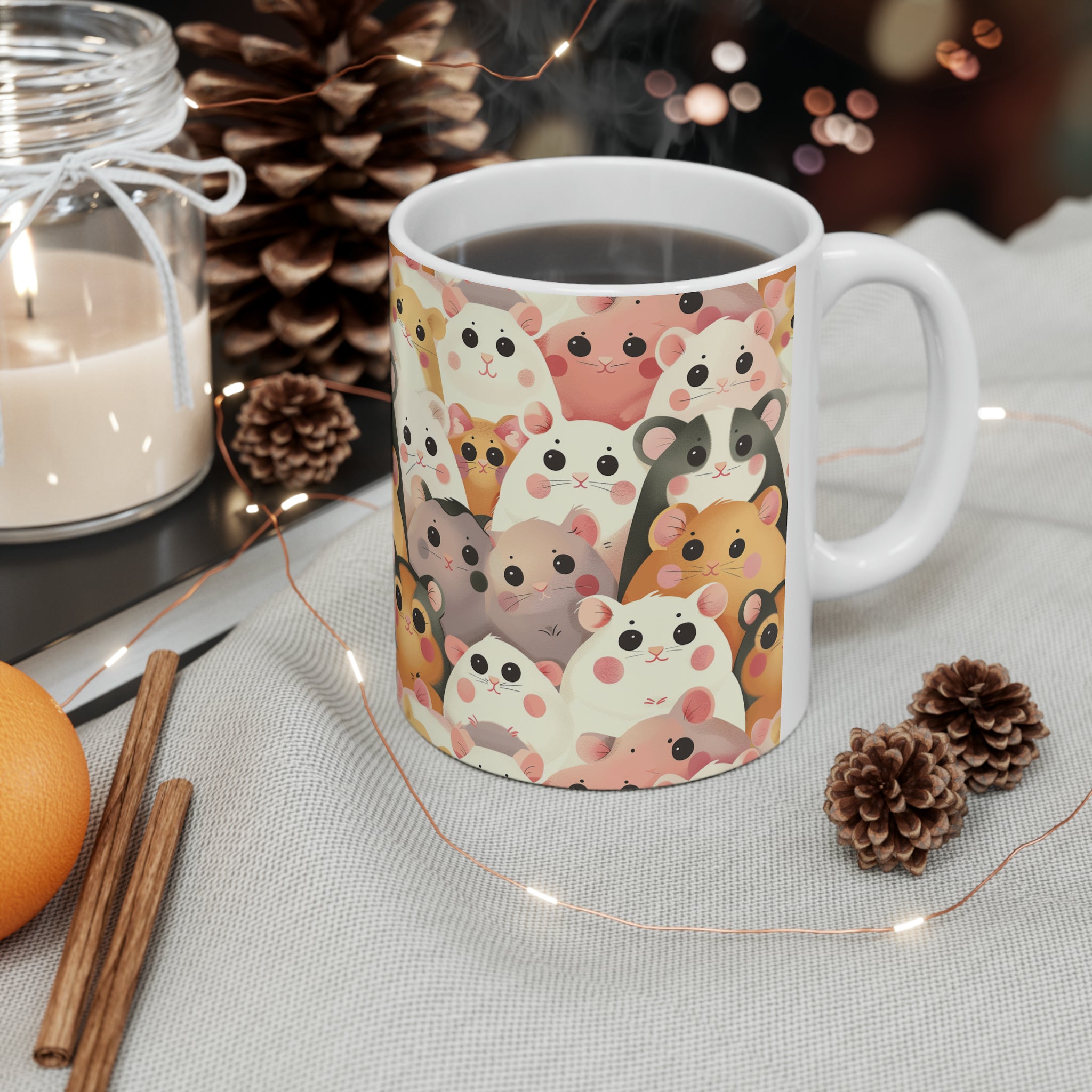 Funny Hamster Mug  | Kawaii Hamster Mom Coffee Mug | Cute Hamster Gift Coffee Mug 11oz