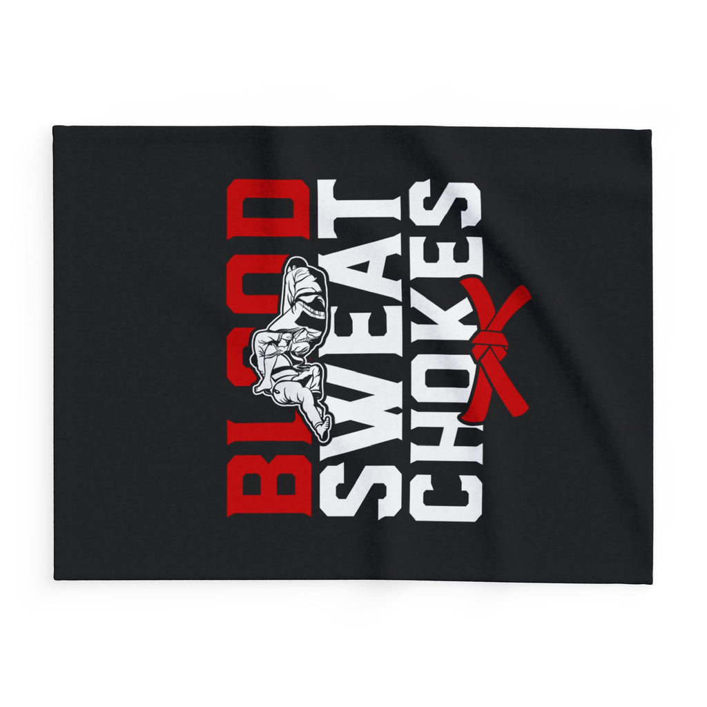 Brazilian Jiu Jitsu Blanket | Blood Sweat Chokes BJJ Arctic Fleece Blanket