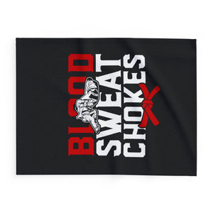 Brazilian Jiu Jitsu Blanket | Blood Sweat Chokes BJJ Arctic Fleece Blanket Brazilian Jiu Jitsu Blanket | Blood Sweat Chokes BJJ Arctic Fleece Blanket