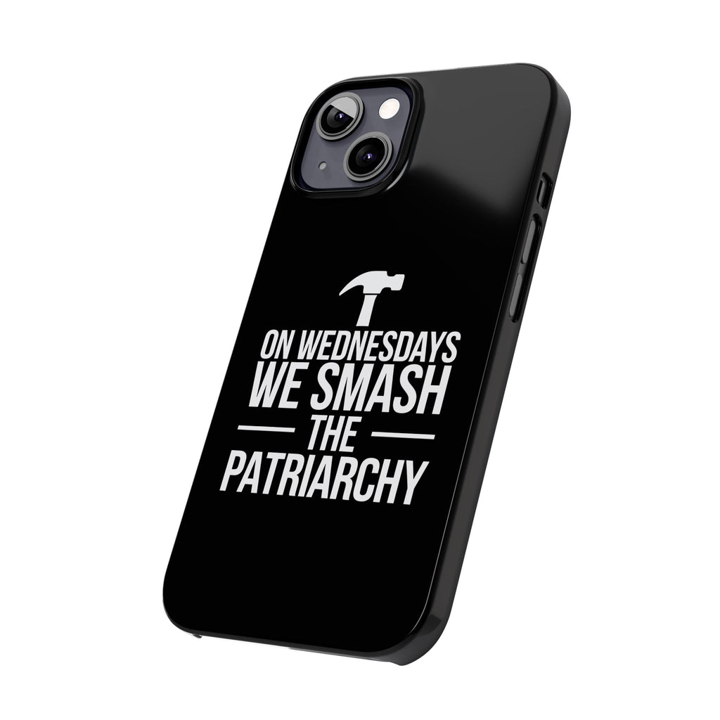 Premium On Wednesdays We Smash The Patriarchy iPhone Case | Feminist Gifts Slim Phone Cases