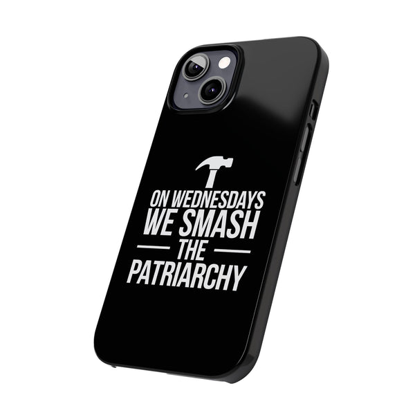 Premium On Wednesdays We Smash The Patriarchy iPhone Case | Feminist Gifts Slim Phone Cases