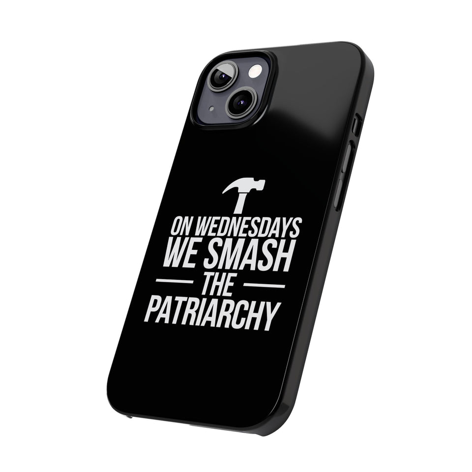 Premium On Wednesdays We Smash The Patriarchy iPhone Case | Feminist Gifts Slim Phone Cases