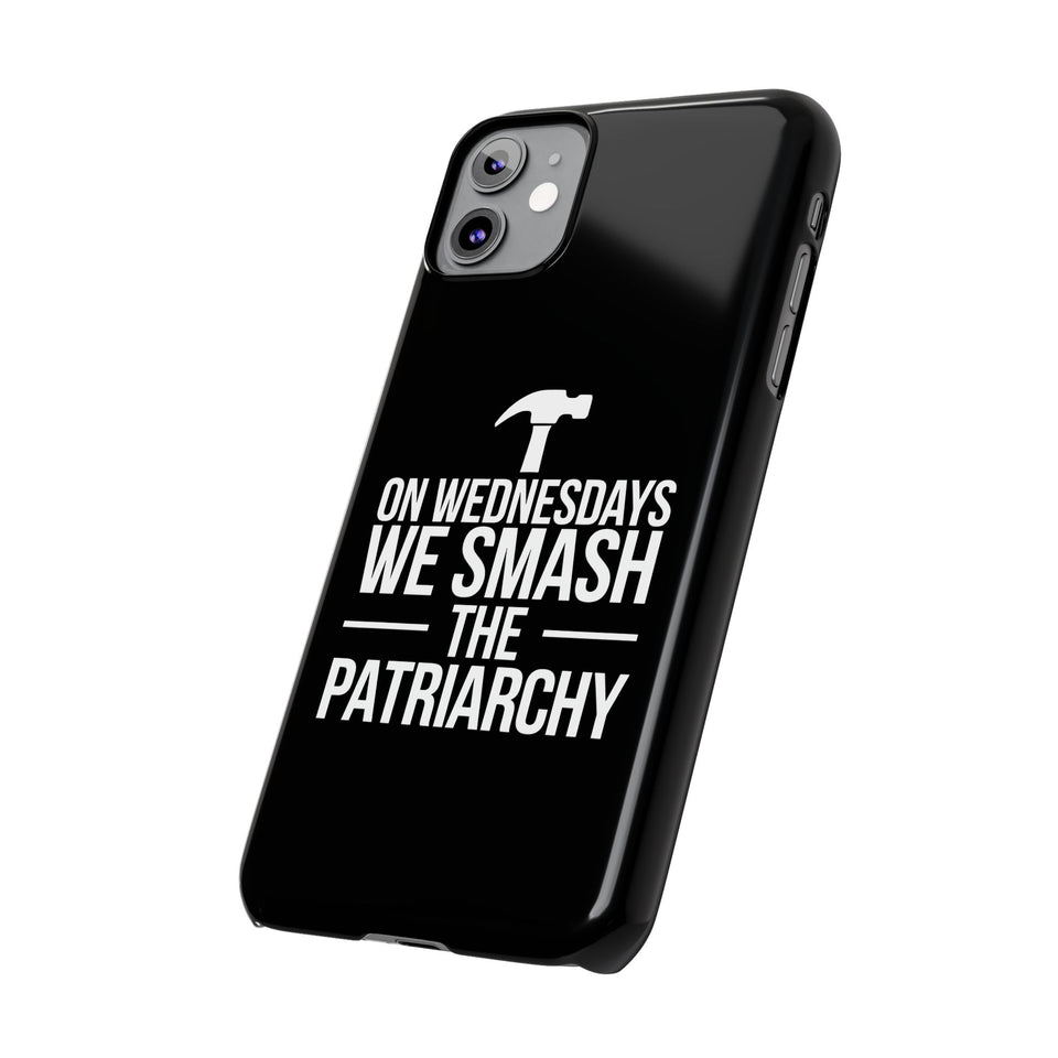 Premium On Wednesdays We Smash The Patriarchy iPhone Case | Feminist Gifts Slim Phone Cases