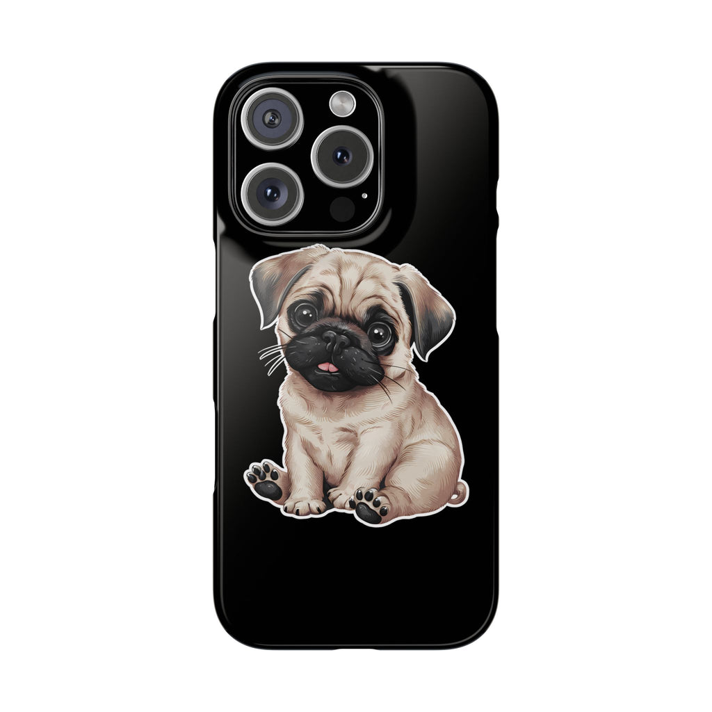 Premium Pug Puppy iPhone Case | Cute Pug Gifts Slim Phone Cases