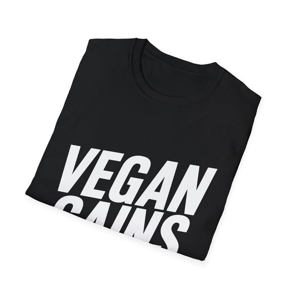Vegan Gains T-Shirt — Plant-Powered Fitness Tee