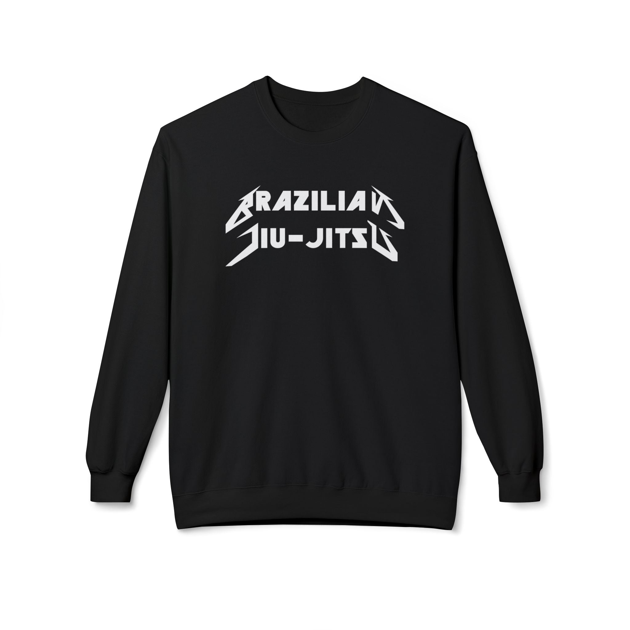 Brazilian Jiu Jitsu Metal BJJ Unisex Midweight Softstyle Fleece Crewneck Sweatshirt