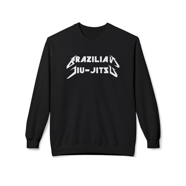 Brazilian Jiu Jitsu Metal BJJ Unisex Midweight Softstyle Fleece Crewneck Sweatshirt