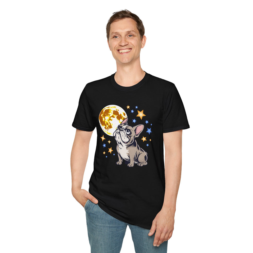 French Bulldog Howling at the Moon T-Shirt