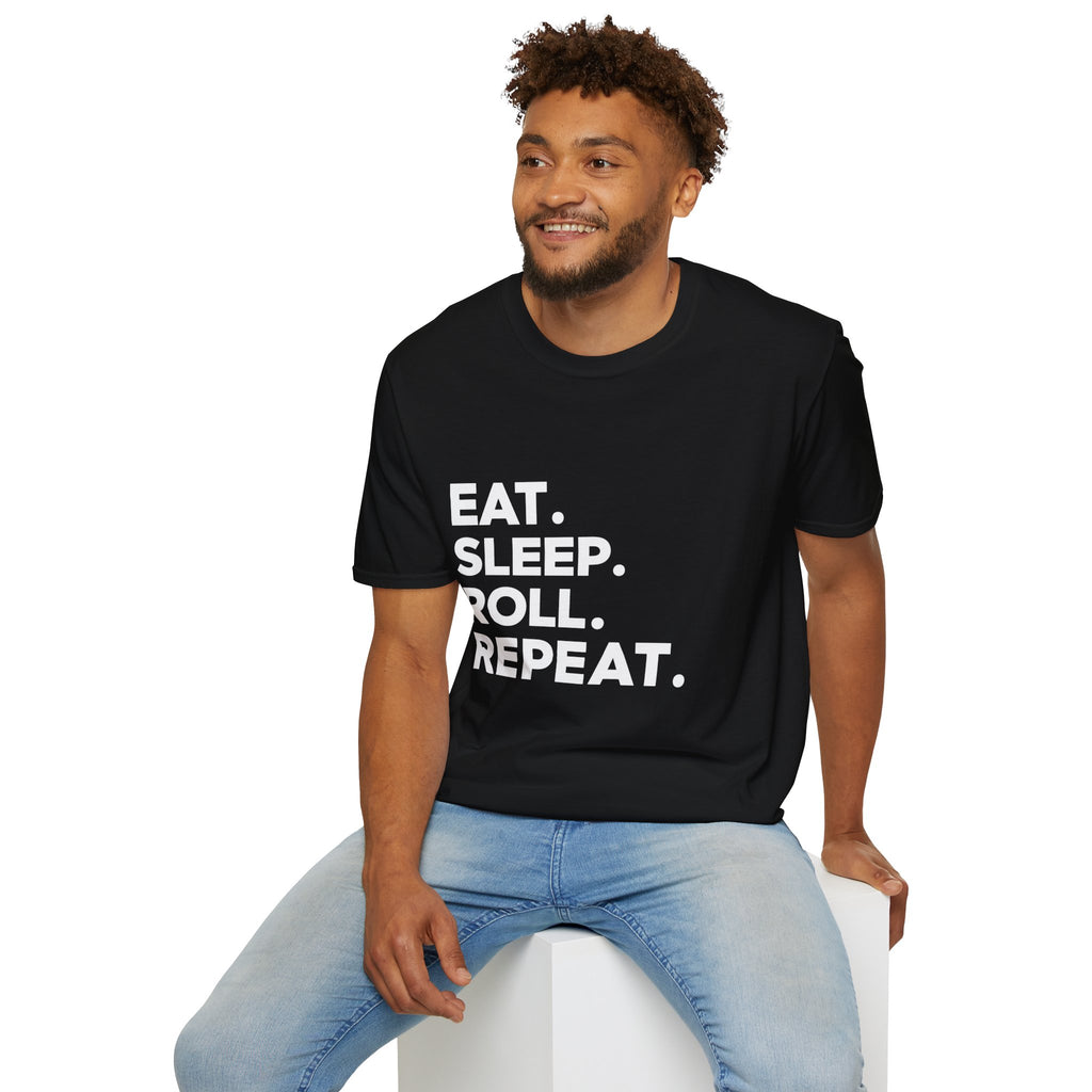 Brazilian Jiu Jitsu Eat Sleep 2 Shirt | BJJ Gift | Brazilian Jiu Jitsu Merchandise | JiuJitsu Gifts | BJJ Presents Unisex T-Shirt