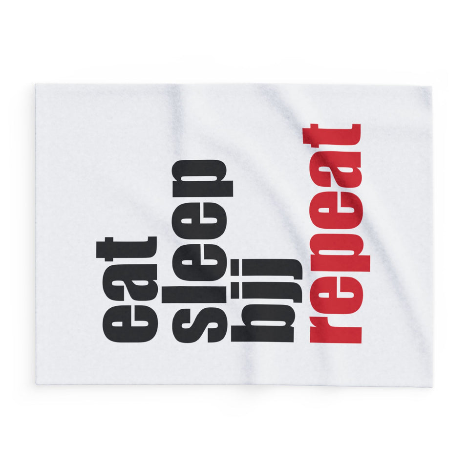 Brazilian Jiu Jitsu Blanket | Eat Sleep BJJ Repeat BJJ Arctic Fleece Blanket