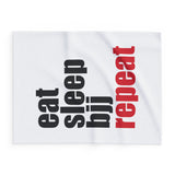 Brazilian Jiu Jitsu Blanket | Eat Sleep BJJ Repeat BJJ Arctic Fleece Blanket Brazilian Jiu Jitsu Blanket | Eat Sleep BJJ Repeat BJJ Arctic Fleece Blanket