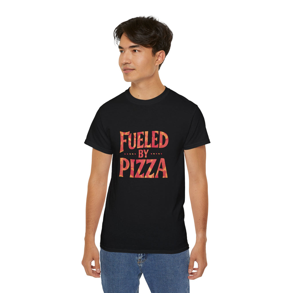 Fueled By Pizza Shirt | Pizza Gift | Pizza Lover Merchandise | Pizza Gifts | Pizza Presents Unisex T-Shirt 2