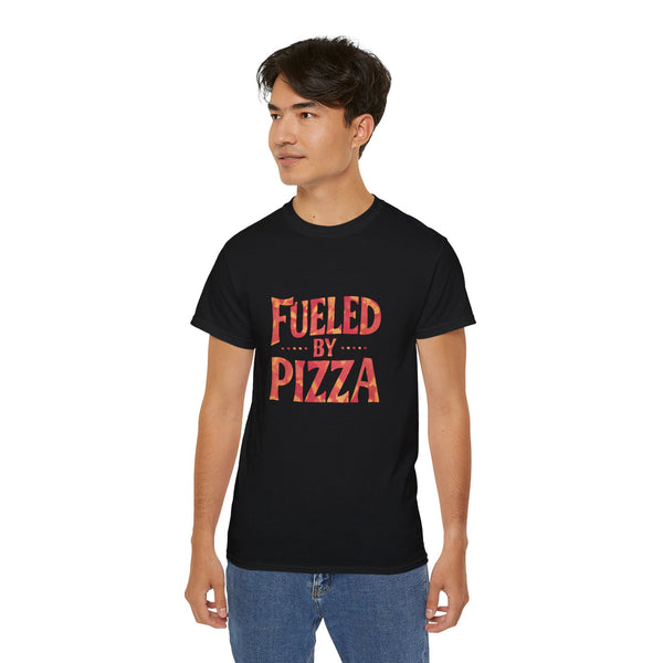 Fueled By Pizza Shirt | Pizza Gift | Pizza Lover Merchandise | Pizza Gifts | Pizza Presents Unisex T-Shirt 2