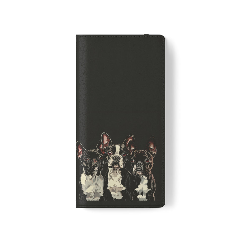 Boston Terrier Phone Case | Boston Terrier Wallet Phone Case | IPhone & Samsung Galaxy Boston Terrier Flip Cases