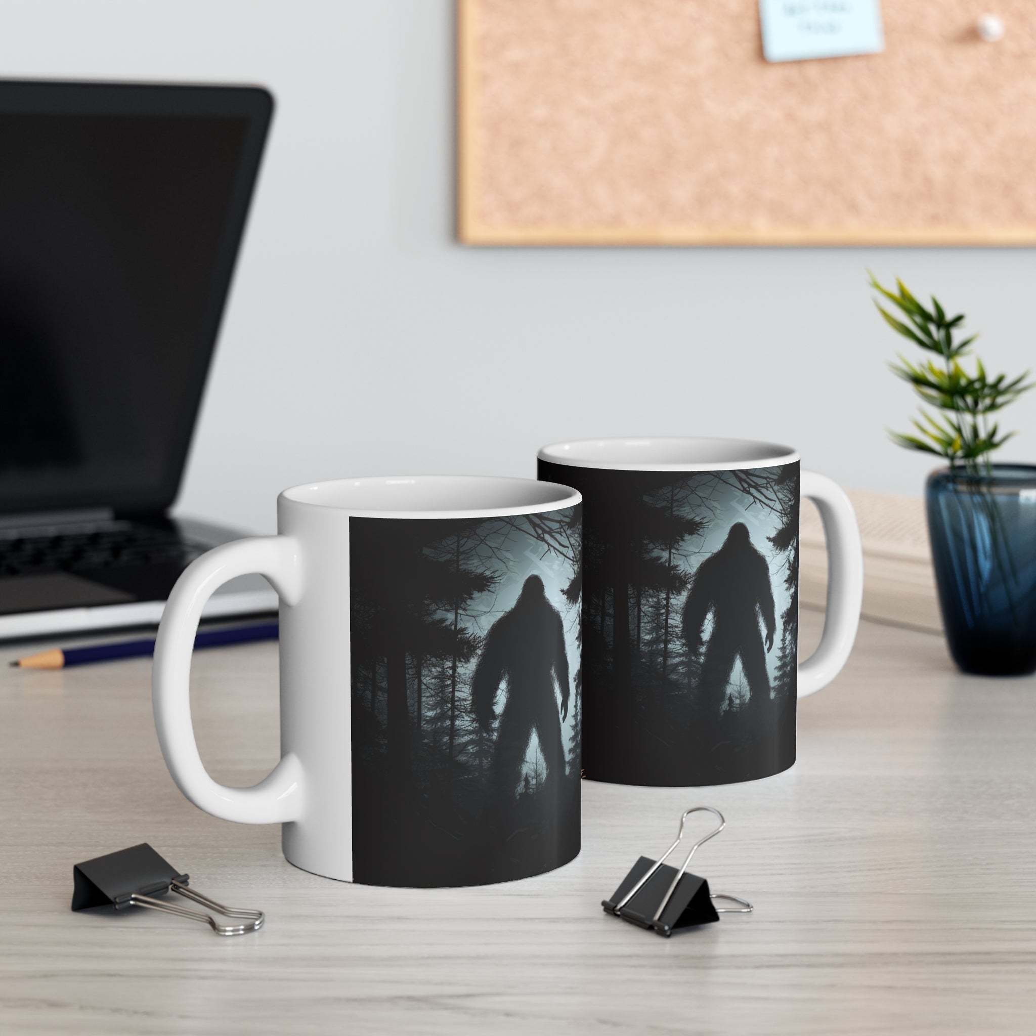 Bigfoot Mug | Bigfoot Gift | Sasquatch Abominable Snowman Ceramic Mug 11oz