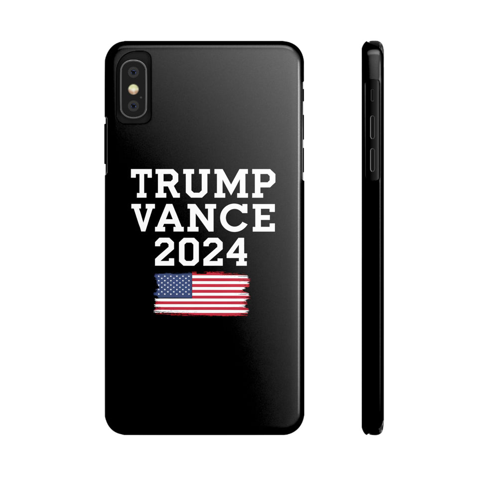 Premium Trump Vance 2024 iPhone Case | Donald Trump Gifts Slim Phone Cases