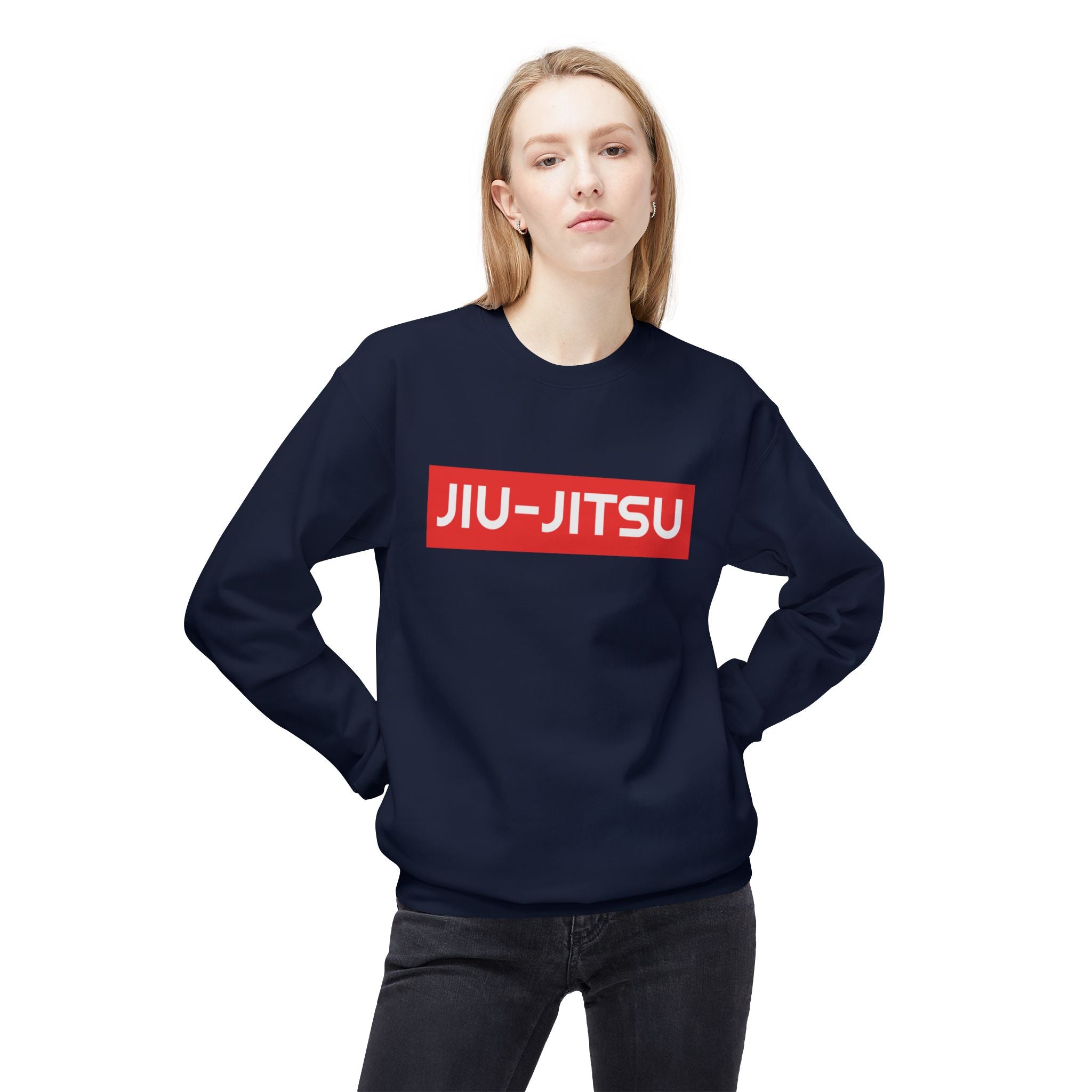 Brazilian Jiu Jitsu Surpassing BJJ Unisex Midweight Softstyle Fleece Crewneck Sweatshirt