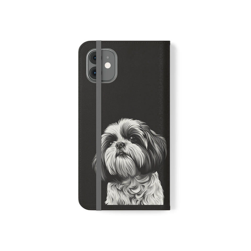 Shih Tzu Phone Case | Shih Tzu Wallet Phone Case | IPhone & Samsung Galaxy Shih Tzu Flip Cases