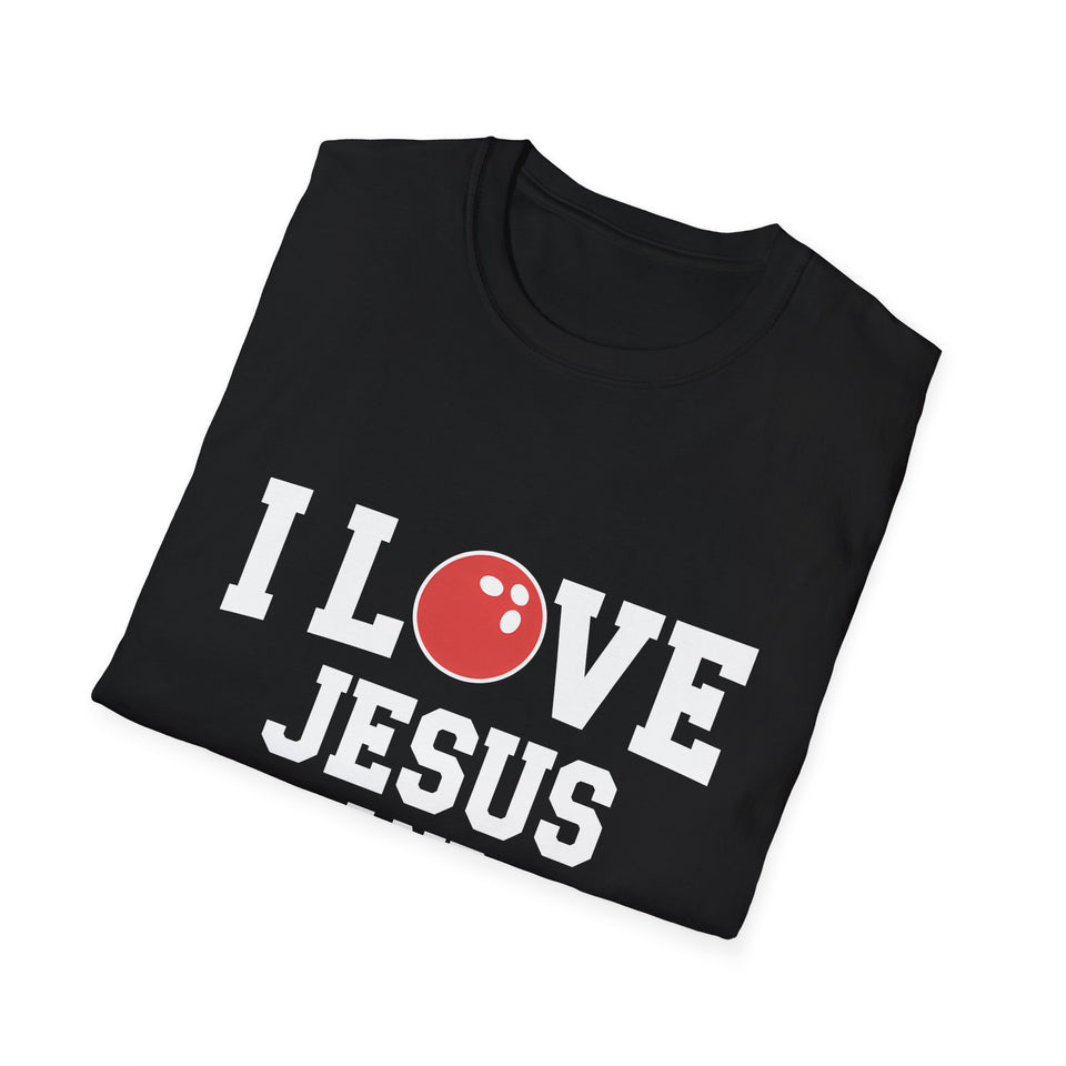 Jesus and Bowling T-Shirt | Christianity Faith In Jesus and Bowling T-Shirt
