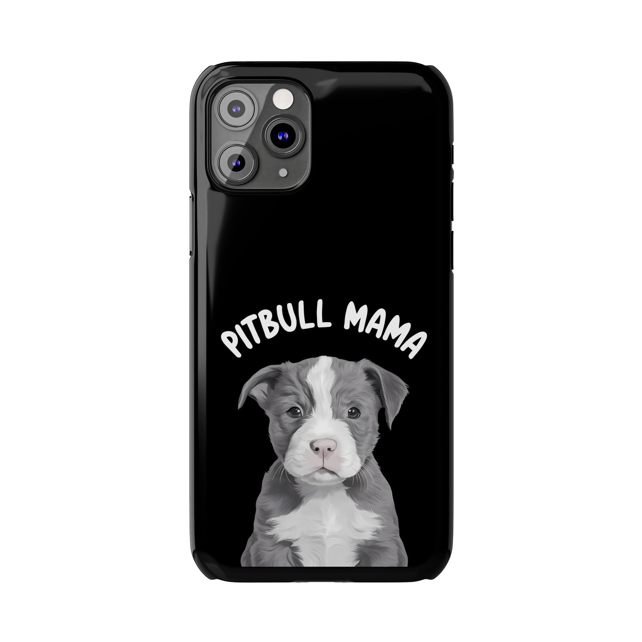 Premium Pitbull Mama iPhone Case | Pitbull Gifts Slim Phone Cases