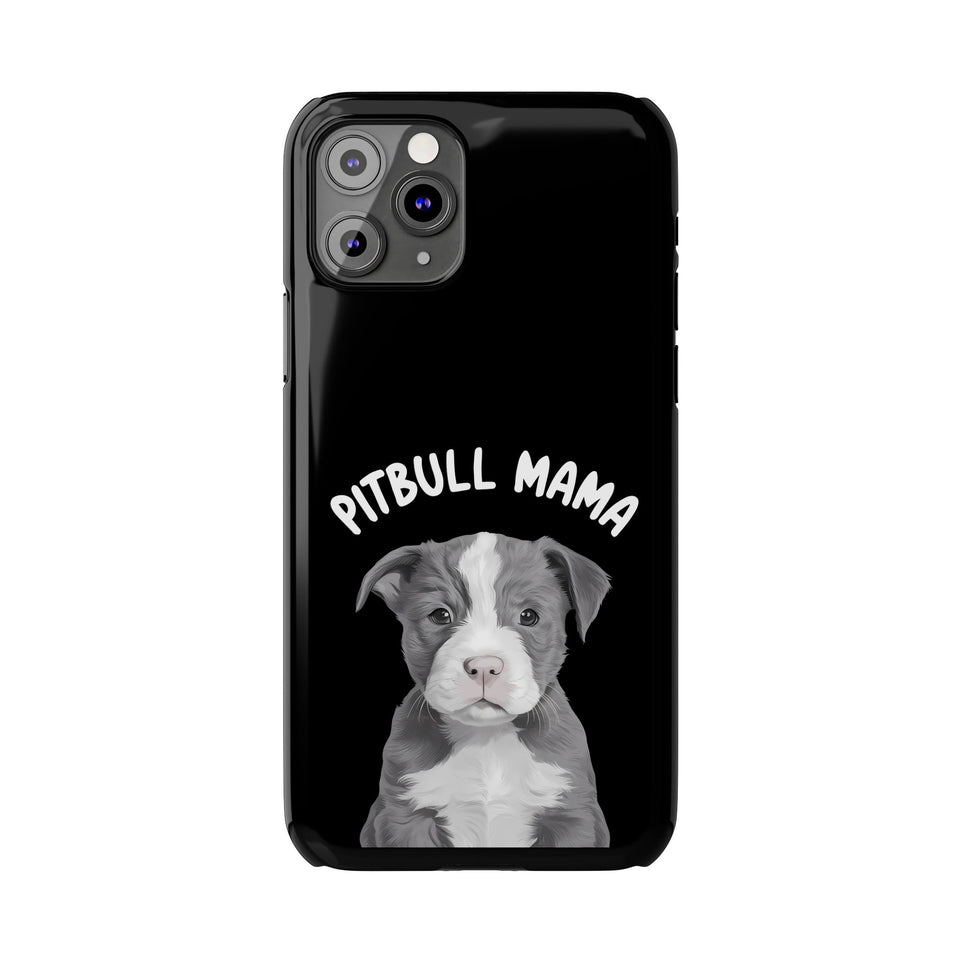 Premium Pitbull Mama iPhone Case | Pitbull Gifts Slim Phone Cases