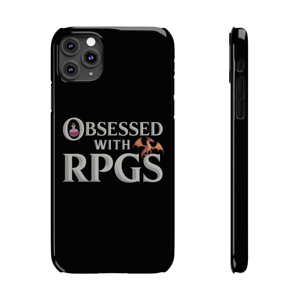 Premium Obsessed With RPGs iPhone Case | Fantasy Role Playing Game Slim Phone Cases