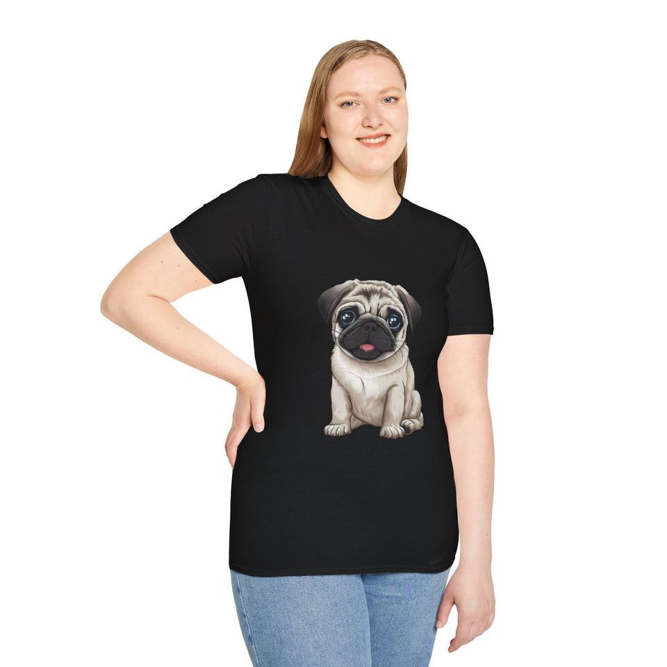 Cute Pug Puppy Shirt | Pug Gifts | Unisex Pug T Shirt