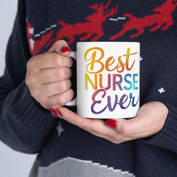 Best Nurse Ever Mug | Nurse Gift | Nurse Coffee Mug | Nurse Gift Ideas Mug 11oz 3