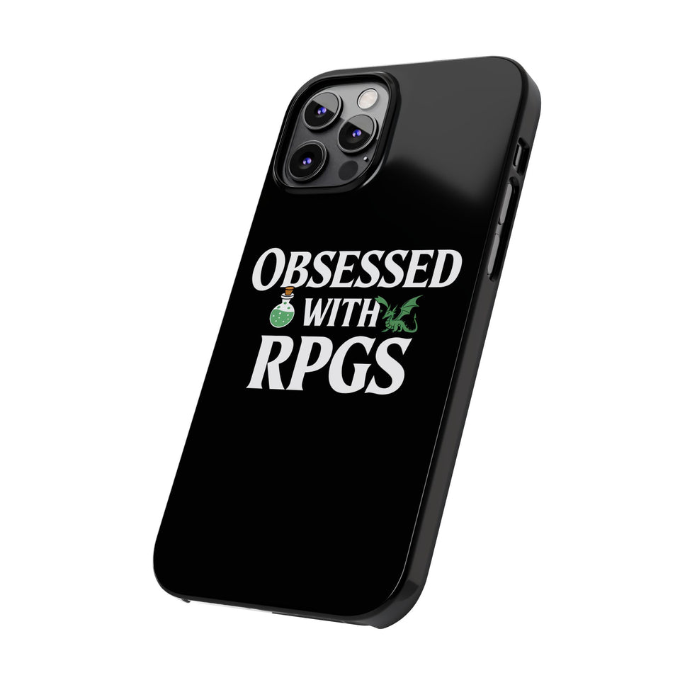 Premium Obsessed With RPGs iPhone Case | Role Playing Game Slim Phone Cases
