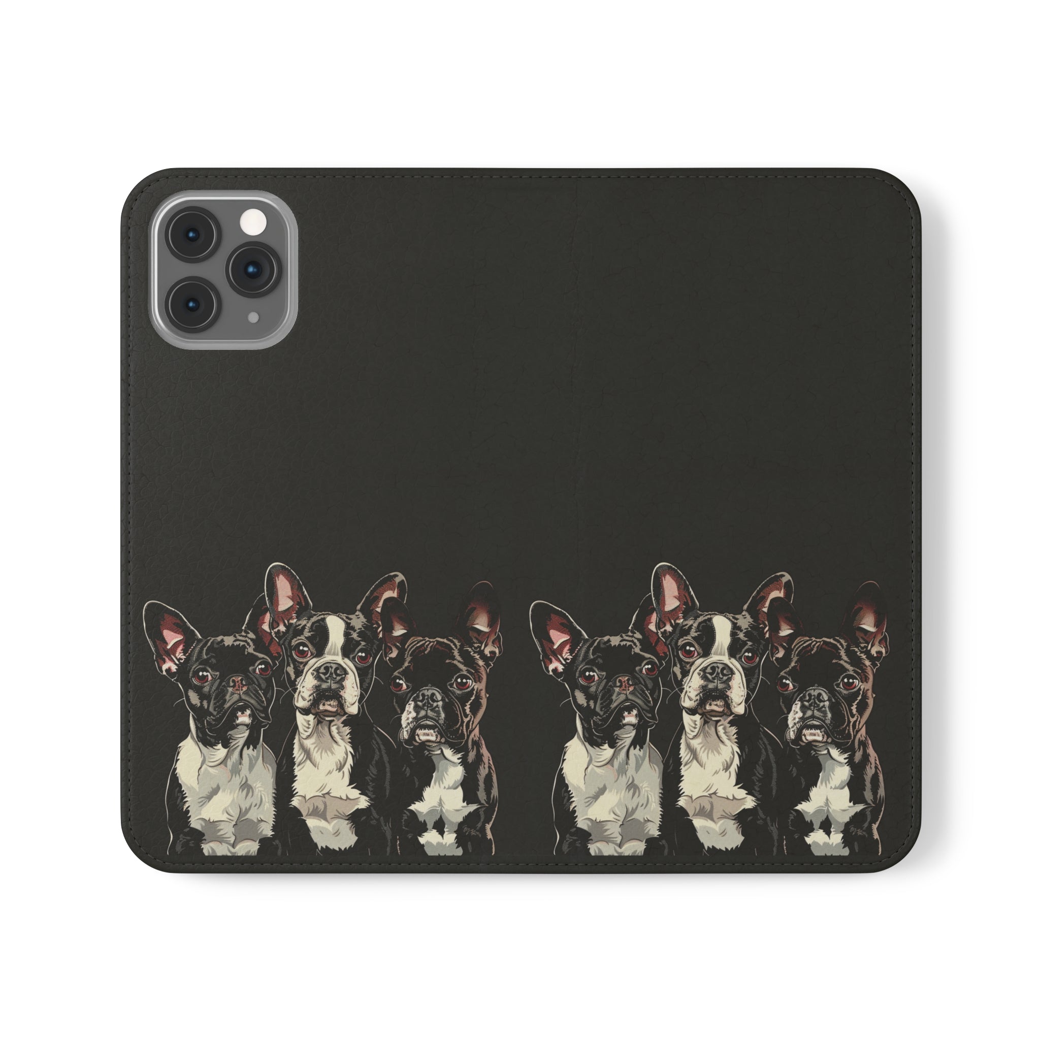 Boston Terrier Phone Case | Boston Terrier Wallet Phone Case | IPhone & Samsung Galaxy Boston Terrier Flip Cases