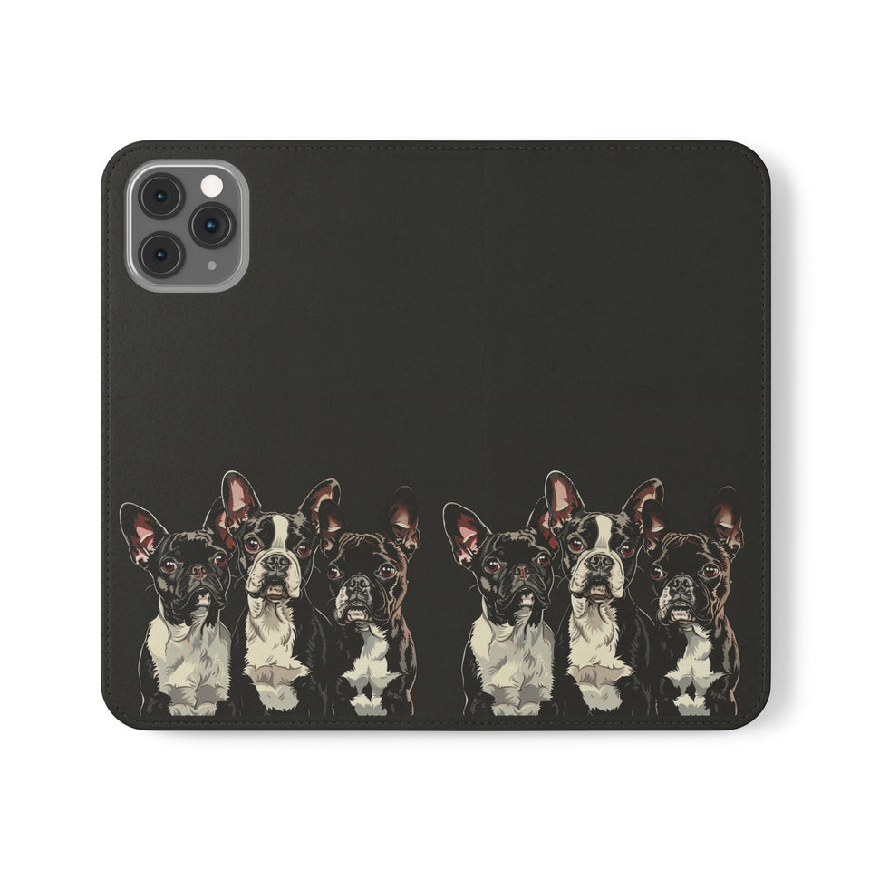 Boston Terrier Phone Case | Boston Terrier Wallet Phone Case | IPhone & Samsung Galaxy Boston Terrier Flip Cases