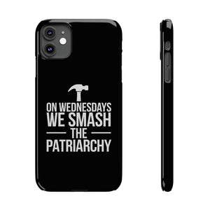 Premium On Wednesdays We Smash The Patriarchy iPhone Case | Feminist Gifts Slim Phone Cases Premium On Wednesdays We Smash The Patriarchy iPhone Case | Feminist Gifts Slim Phone Cases