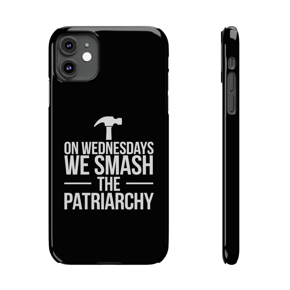 Premium On Wednesdays We Smash The Patriarchy iPhone Case | Feminist Gifts Slim Phone Cases