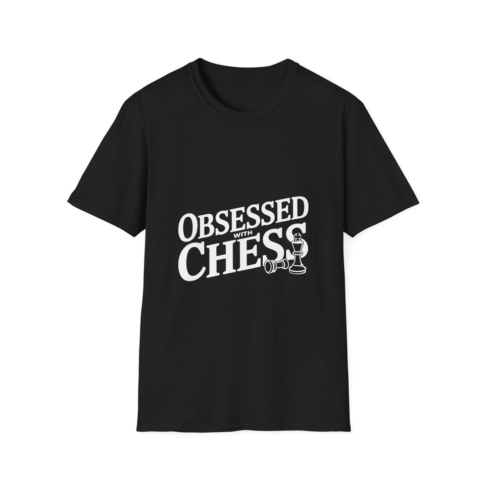 Obsessed With Chess Shirt | Cool Chess Gifts | Chess Unisex T-Shirt