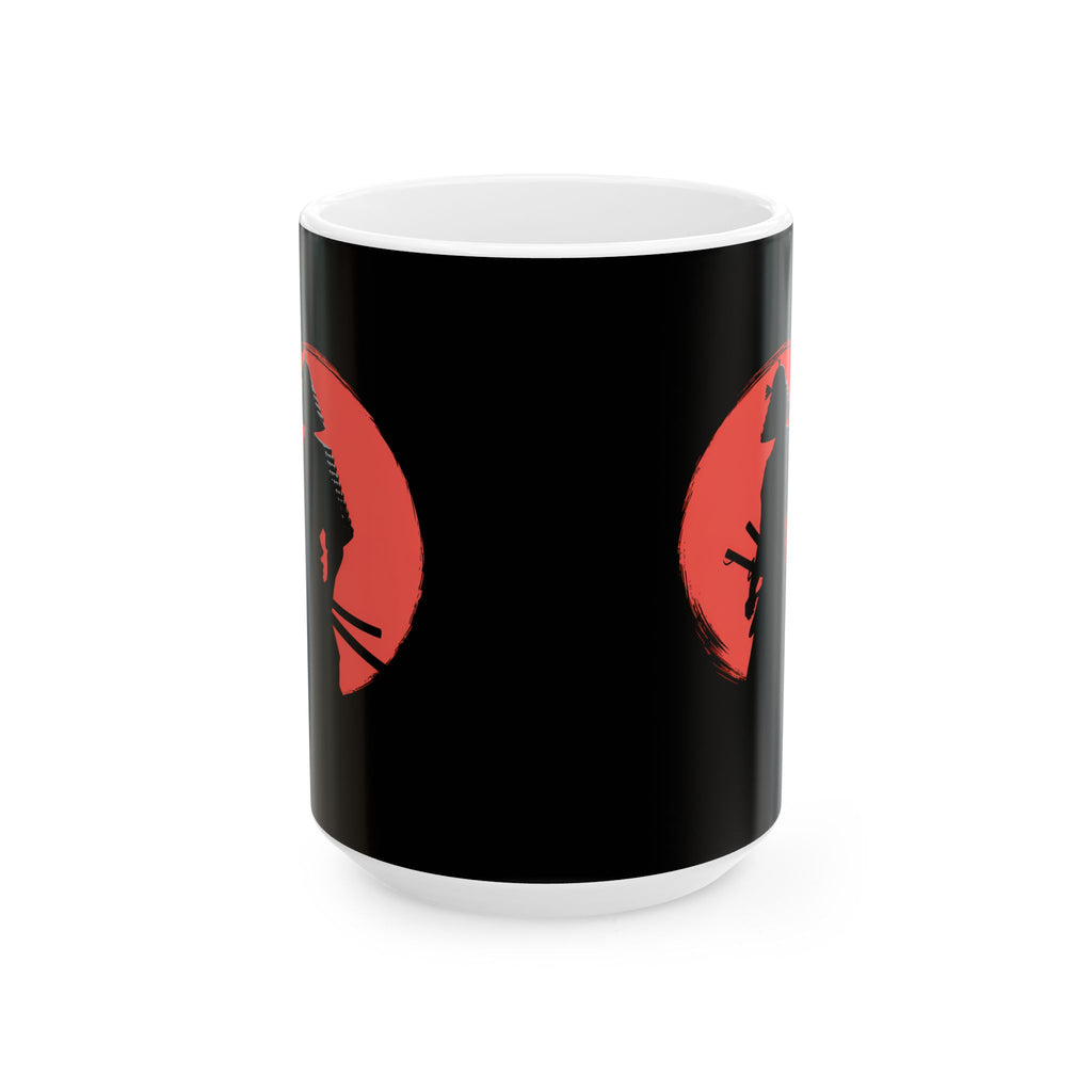 Samurai Red Moon Mug