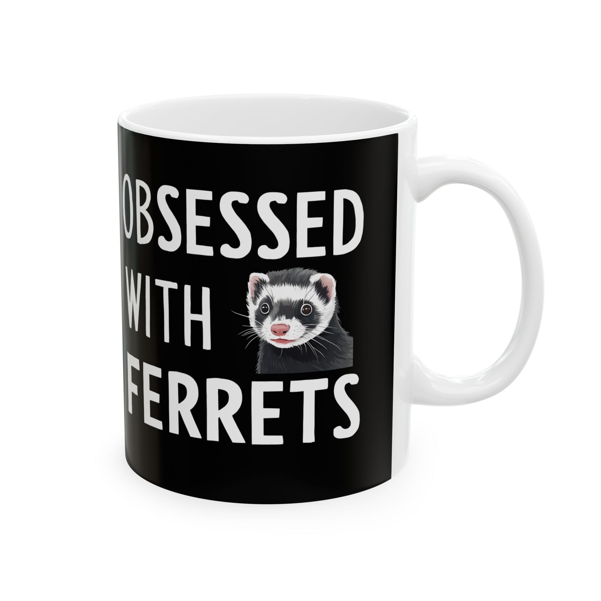 Love Ferrets Mug | Ferret Coffee Mug | Cute Ferret Lover Coffee Mug 11oz Main image