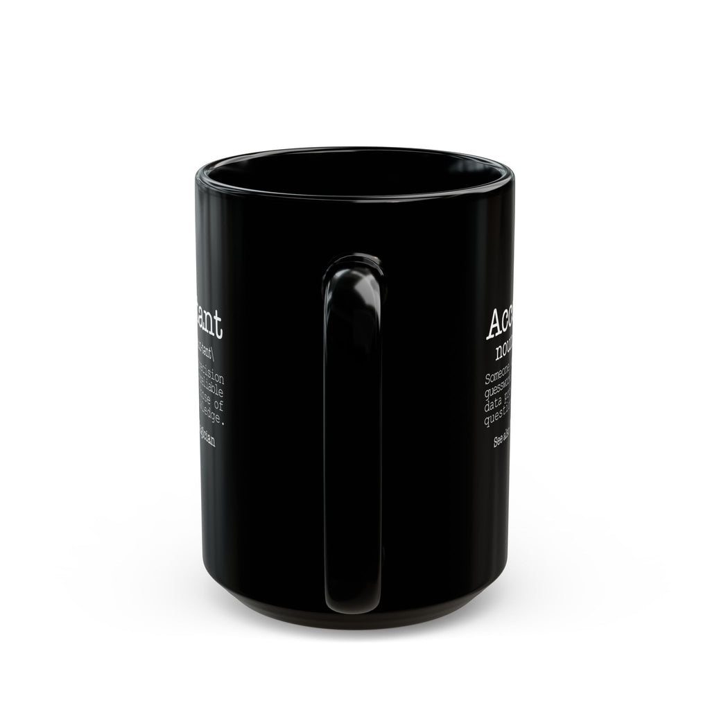 Accountant Definition Black Mug – Funny Accountant Gift Coffee Cup (11oz/15oz)